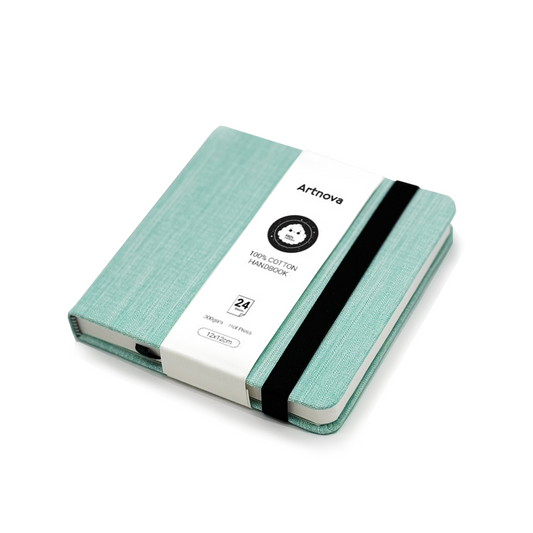 Sketchbook acuarela 12×12 cm – Papel 300 gsm hot press