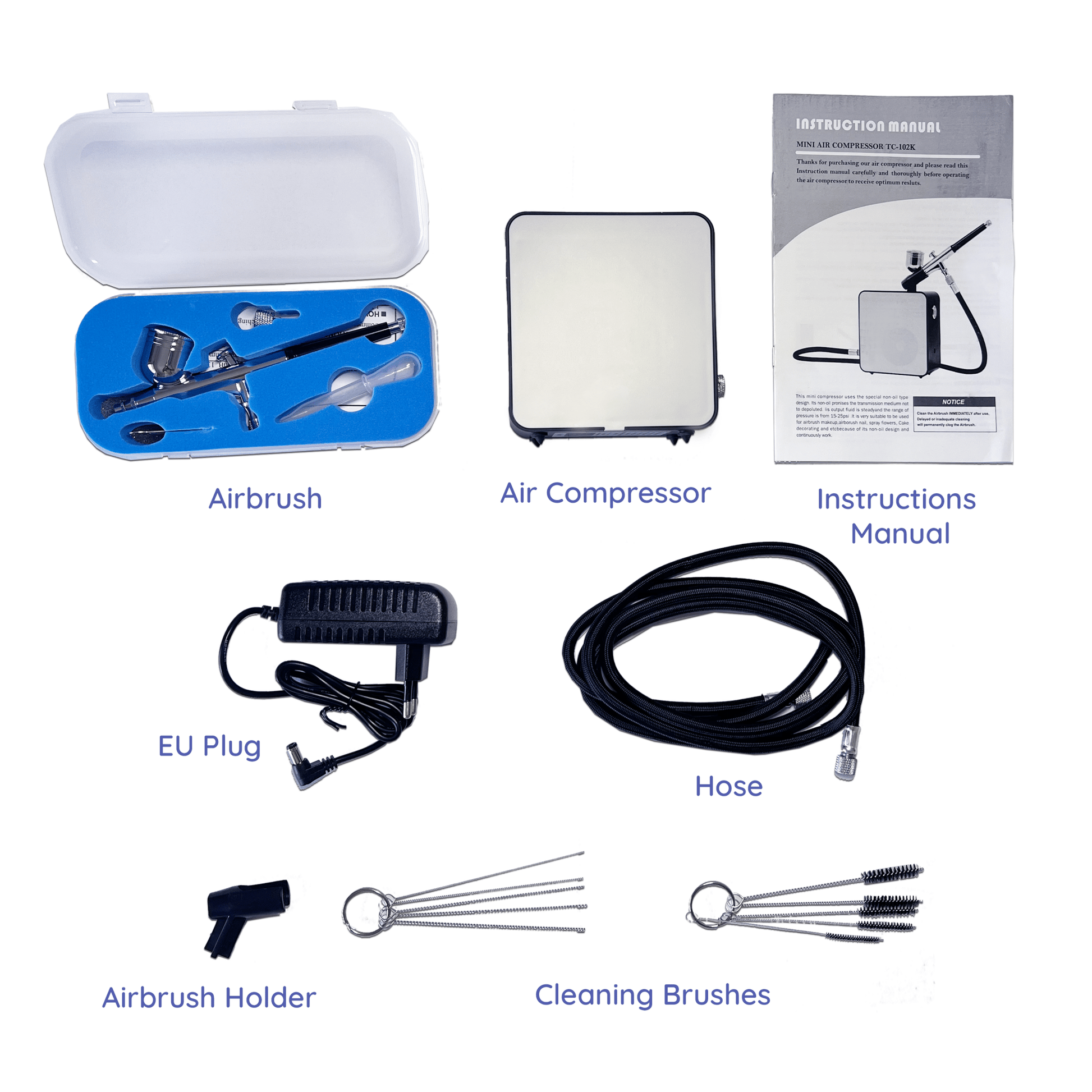 Kit Completo de Aerógrafo con Compresor - Artnova